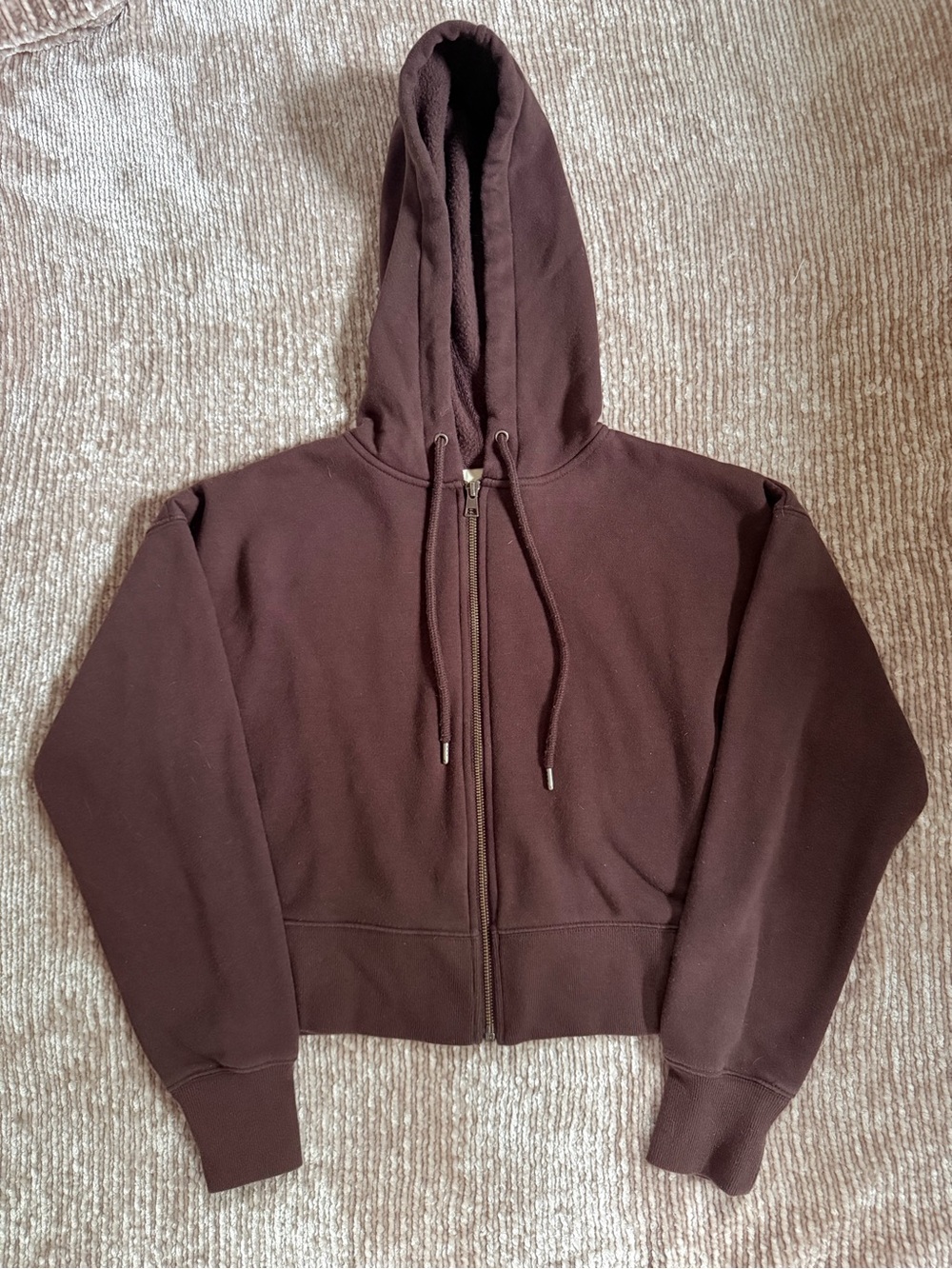 Universal Thread Dark Brown Fleece-Lined Zip Hoodie